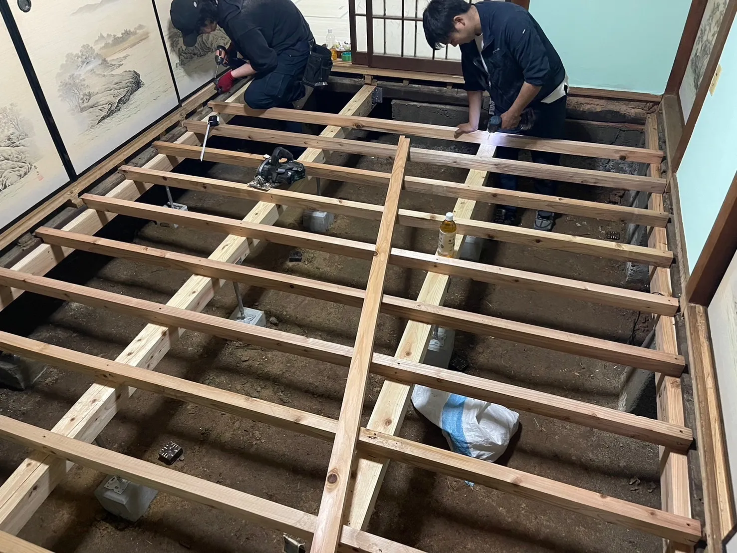 【福岡県古賀市】お座敷床下工事